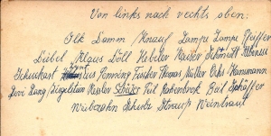 R?ckseite des Klassenfotos der Quarta von 1908.