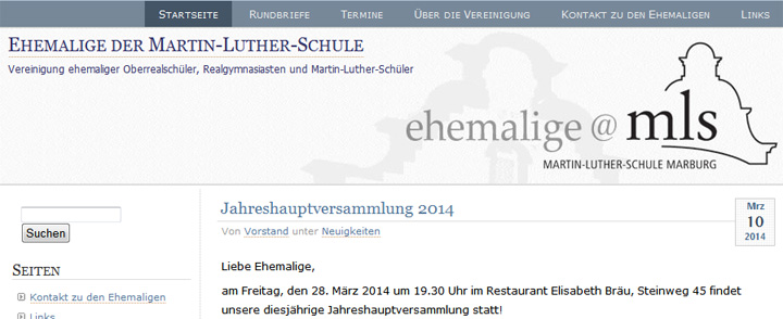 Offizielle Ehemaligen-Homepage