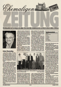 Titelseite Ehemaligen-Zeitung 02/2003