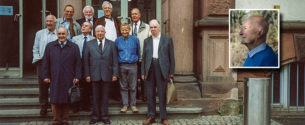Goldabiturienten der 53er (im Einklinker Johannes Hepp)